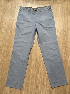 Ermenegildo Zegna $800 Luxury Flat-Front 100% Cotton Trousers / Chinos SZ 36